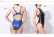 Photo2: [LaReina]Mats of rubber material normal back swimming swimsuit costume (2)
