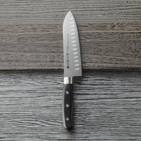Photo1: Chaozhou Magoroku work AOD santoku kitchen knife  (1)