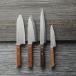 Photo1: Chaozhou Magoroku work / kitchen knife 4 sets (1)