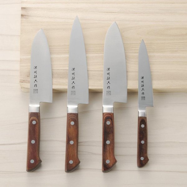 Photo1: Chaozhou Magoroku work /professional santoku knife & petty knife & small santoku knife & chef's knife (1)