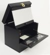 Photo3: Black cat Cosmetic box  Made of wood Make box (3)