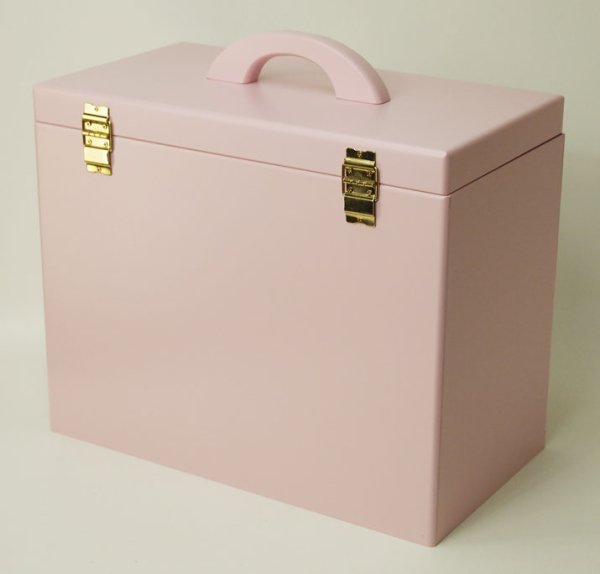 Photo11: Triple mirror  Elegant make box  37 width wide cosmetics box  2 colors (11)