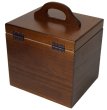 Photo7: made in japan Made of wood Cosmetic box  Product made in paulownia  Make box  Cosmetic box  Dark brown (7)