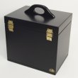 Photo6: Black cat Cosmetic box  Made of wood Make box (6)