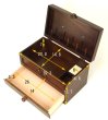 Photo3: sewing box wooden sewing box (small) single-stage (3)