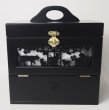 Photo2: Black cat Cosmetic box  Made of wood Make box (2)