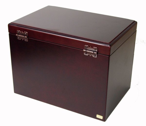 Photo6: made in japan Wooden jewelry box with a mirror (3 drawer) wine (6)
