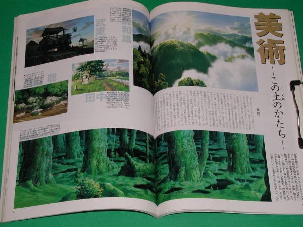 Photo3: Hayao Miyazaki STUDIO GHIBLI Princess Mononoke illustration book - Roman Album  (3)