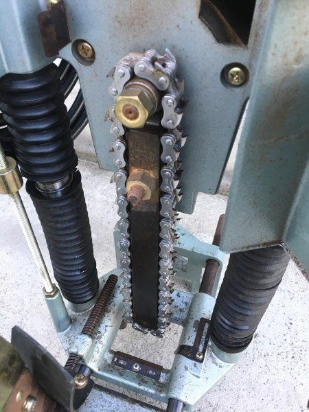 Photo6: HITACHI Chain Mortiser Woodworking tools AC100V BC21 #3 (6)