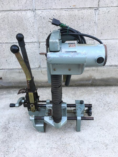 Photo7: HITACHI Chain Mortiser Woodworking tools AC100V BC21 #3 (7)