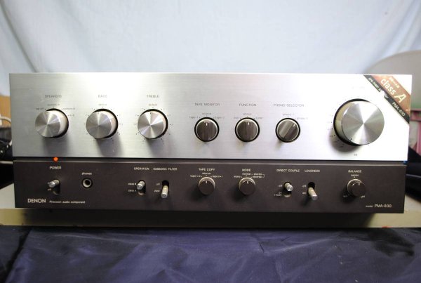 Photo1: DENON PMA-830 Integrated Amplifier  (1)