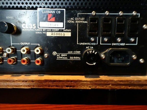 Photo4: LUXMAN CL-35 Tube preamp (4)