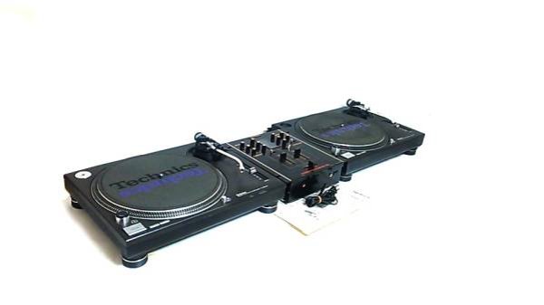 Photo1: TECHNICS DJ Set Turntable × 2 Technics Mixer (1)