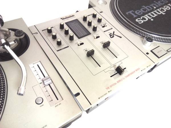 Technics DJ set turntable × 2 SH - EX 1200 DJ mixer