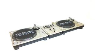 Technics DJ set turntable × 2 SH - EX 1200 DJ mixer - Japanese 