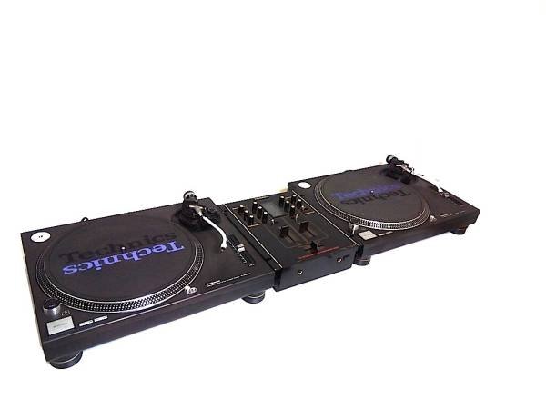 Photo1: Technics DJ set Turntable × 2 DJ mixer (1)