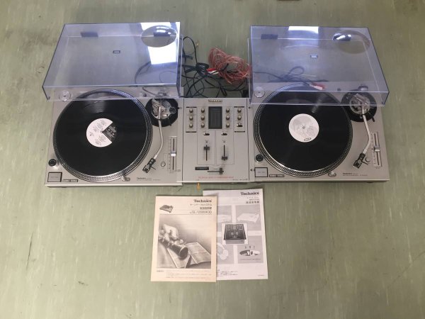 Photo1: Technics DJ set SH-DJ1200 Turntable 2 sets Silver (1)