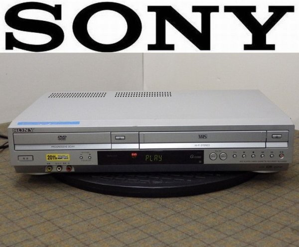 Photo1: SONY VCR DVD player integrated VHS hi-fi video deck SLV-D393P (1)
