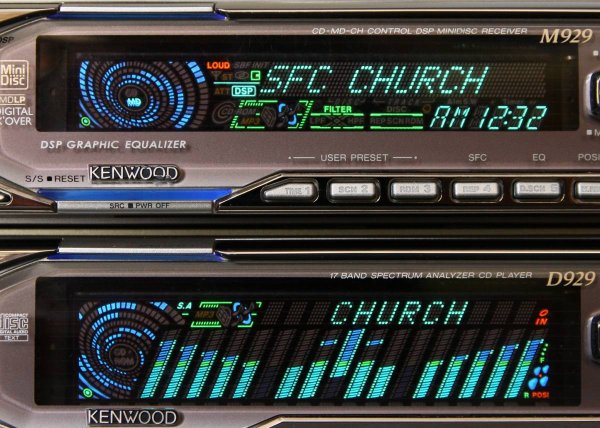 Photo2: KENWOOD M929＆D929 MP3/MDLP/CD-RW/DSP/EQ  (2)