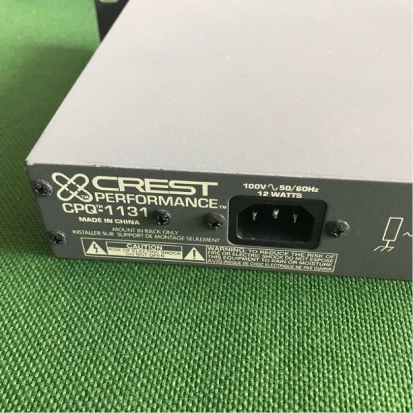 Photo4: CREST PERFORMANCE CPQ-1131 graphic equalizer CREST AUDIO PA DTM for business (4)