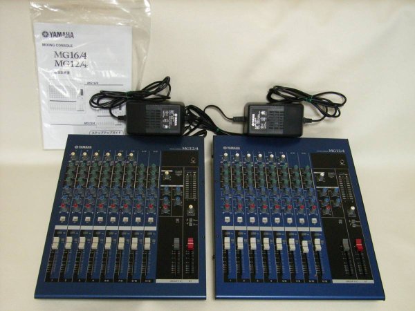 Photo1: YAMAHA 12-channel mixing console MG12/4 lot of 2 (1)