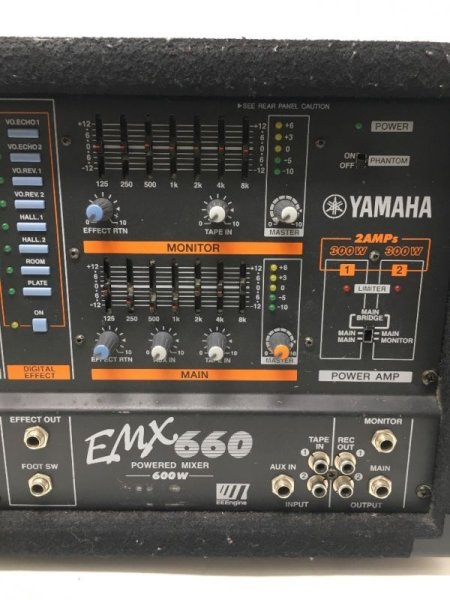 Photo1: YAMAHA EMX-660 Powered Mixer (1)