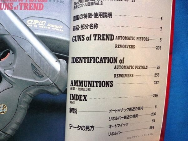 Photo2: Japanese gun pistol book by MASAMI TOKOI - Latest pistol picture book   (2)