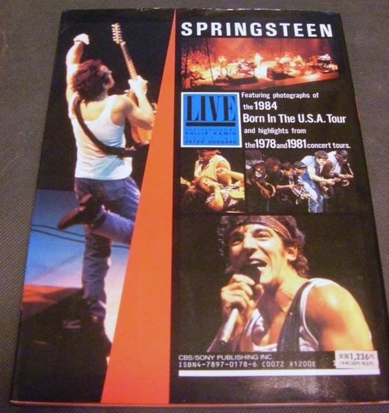 Photo3: japanese edition Bruce Springsteen photo book - Born In The USA Tour (3)