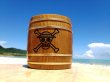 Photo1: ONE PIECE KIDARU (wooden butt) Beer Mug  Monkey D. Luffy Ver. 380ml (1)