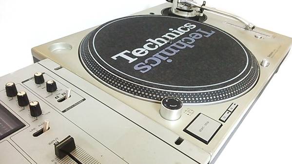 TECHNICS DJ Set Turntable Technics Mixer Silver - Japanese 