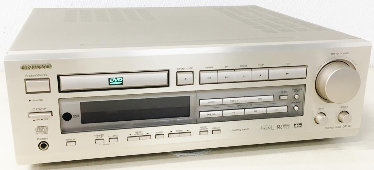 DVD compo DR-90 which integrated ONKYO DVD player and AV amplifier